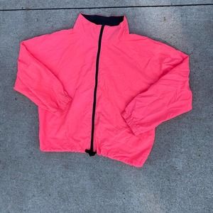 Vintage 90s Bright Pink Windbreaker.